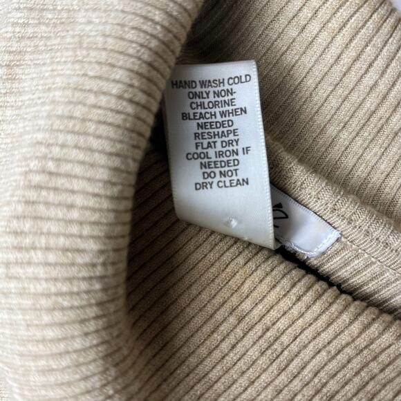 Cache Ribbed Stretch Cowl Neck Sweater Size Medium - Picture 9 of 10